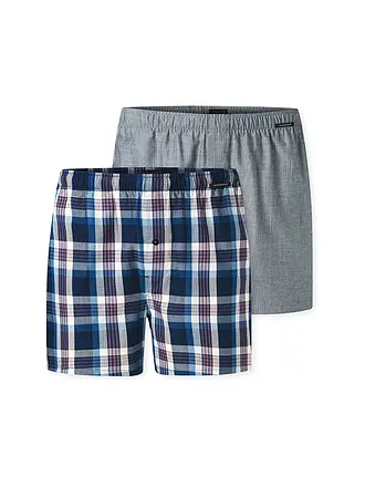 SCHIESSER | Boxershorts 2er Pkg. sortiert 4 | blau